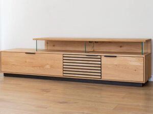 miniaturka Szafka RTV Dębowa z Lamelami Valora