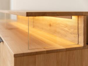 miniaturka Szafka RTV Dębowa z Lamelami Valora