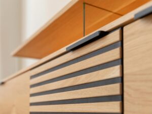 miniaturka Szafka RTV Dębowa z Lamelami Valora