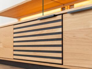 miniaturka Szafka RTV Dębowa z Lamelami Valora