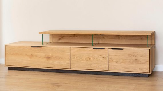 miniaturka Wisząca Szafka RTV Dębowa Valora