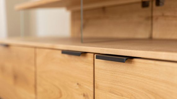 miniaturka Wisząca Szafka RTV Dębowa Valora