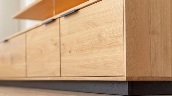 miniaturka Wisząca Szafka RTV Dębowa Valora