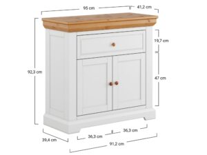 miniaturka Drewniana Szafka na Buty Petra