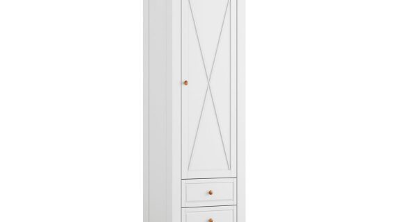 Wąska Drewniana Szafa Petra