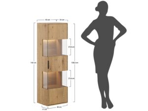 miniaturka Witryna Wisząca Dębowa Valora Naturalna