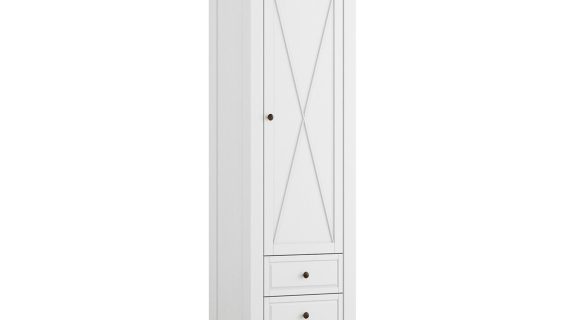 miniaturka Wąska Drewniana Szafa Petra