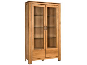 Nowoczesna Witryna 2 Drzwi z Dębu Gracia Typ 12