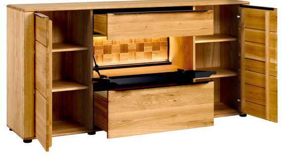 Niska Komoda z Drewna Shine Typ 49 - obrazek 2