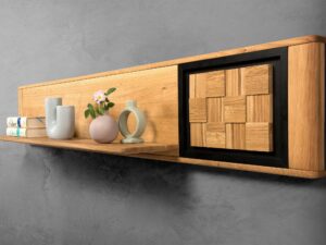 miniaturka Nowoczesna Długa Półka z Dębu Shine Typ 35
