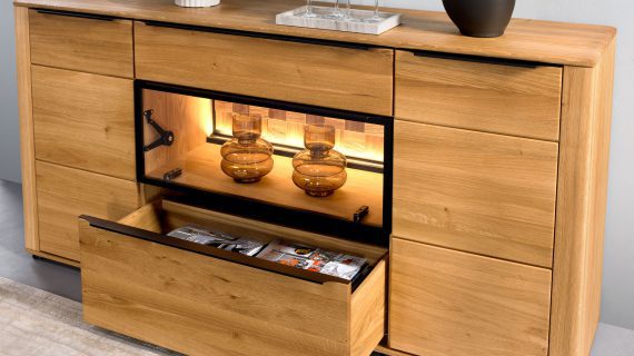Niska Komoda z Drewna Shine Typ 49 - obrazek 3