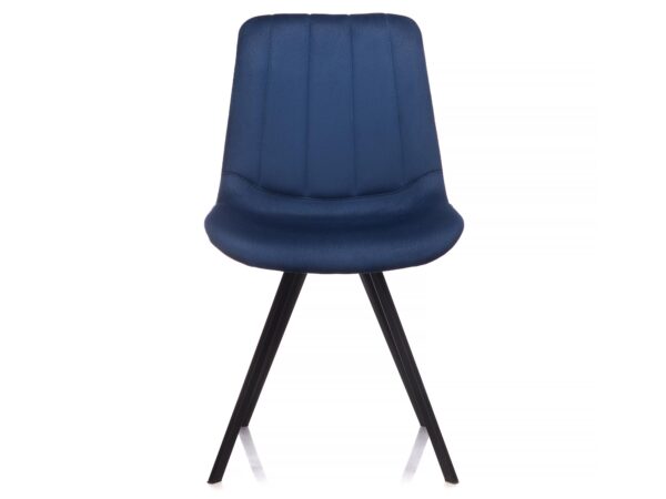 Granatowe krzesło tapicerowane