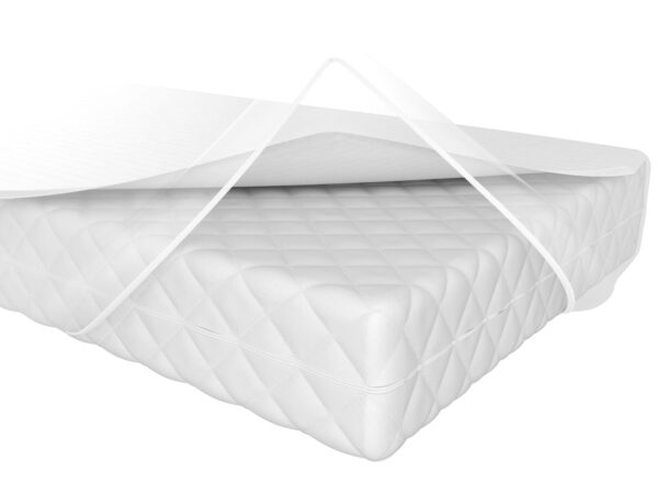 Białe prześcieradło wodoodporne