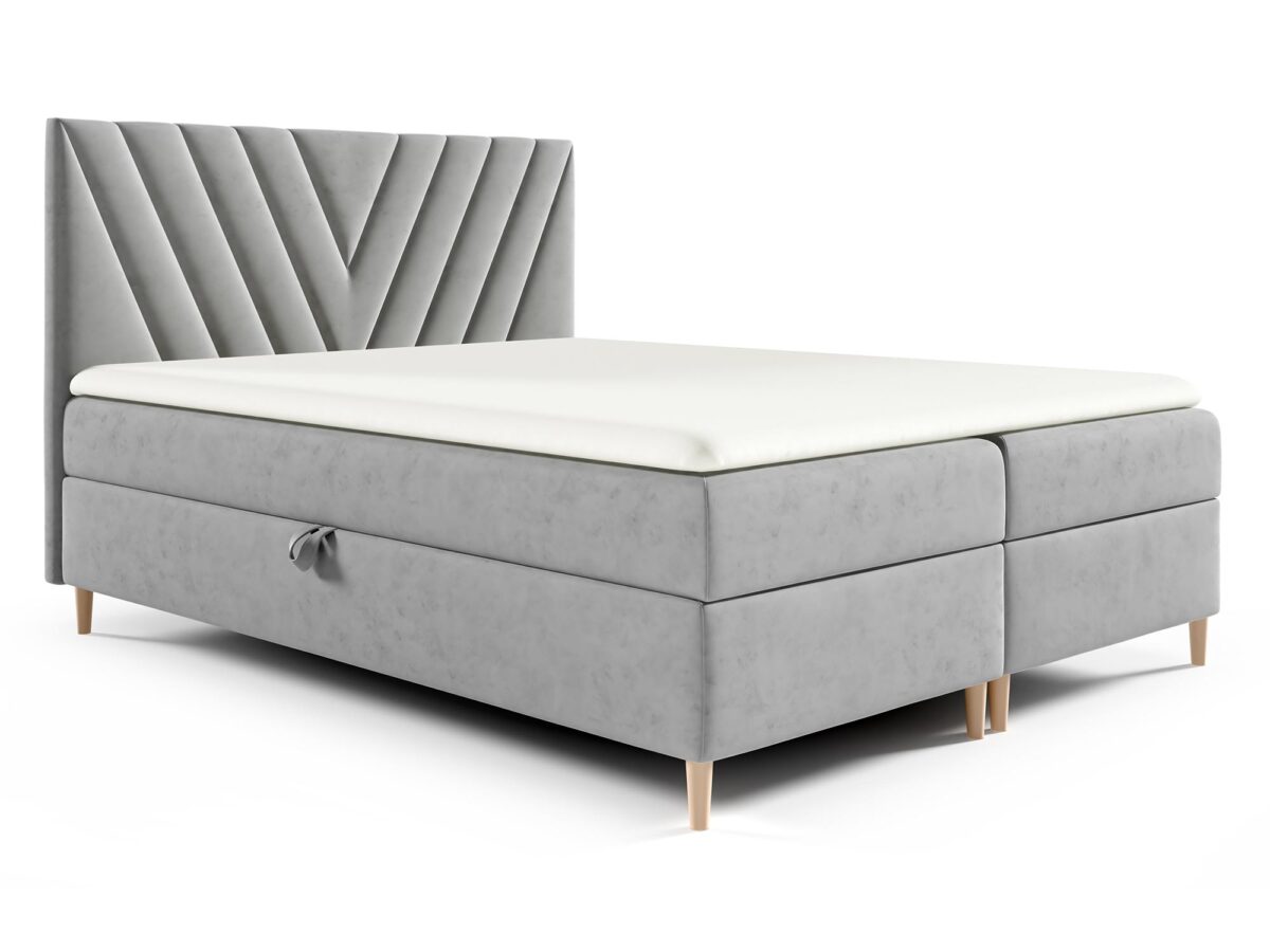 Łóżko Aveline z Drewnianymi Nóżkami