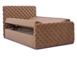 miniaturka Kontynentalne Łóżko FASCINO w Stylu Chesterfield