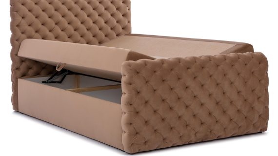 miniaturka Kontynentalne Łóżko FASCINO w Stylu Chesterfield