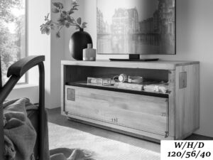 miniaturka Szafka RTV Opus I Kompaktowy Dębowy Design dla Sprzętu RTV