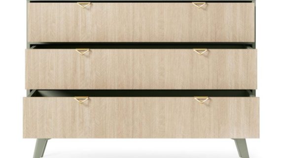 miniaturka Komoda Las Beżowa w Stylu Boho