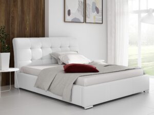 miniaturka Luksusowe Łóżko AMBRO z Wygiętym Zagłówkiem