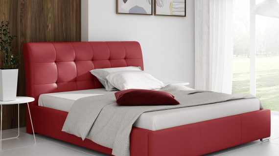 miniaturka Luksusowe Łóżko AMBRO z Wygiętym Zagłówkiem