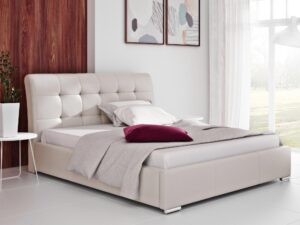 miniaturka Luksusowe Łóżko AMBRO z Wygiętym Zagłówkiem