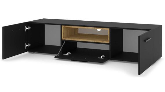 miniaturka Meblościanka Nimet C Czarny Mat Klasyczna