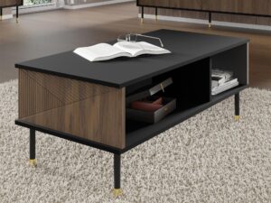 miniaturka Stolik Kawowy Cora z Czarnymi Frontami w Dębie Catania