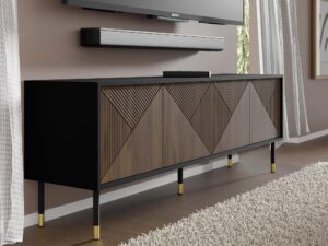 miniaturka Szafka RTV Cora 180 cm z Ozdobnymi Frontami