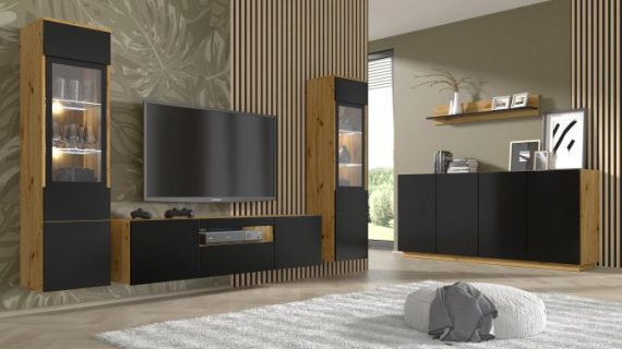 miniaturka Witryna Kismet 150 cm Wisząca Dąb Artisan