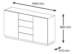 miniaturka Komoda Kismet z Szufladami Przestronna