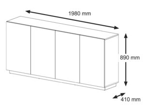 miniaturka Komoda Kismet Dąb Artisan Industrialna