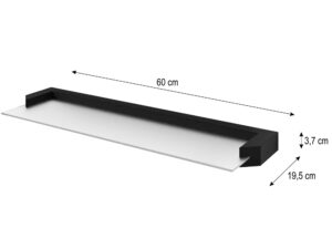 miniaturka Zestaw 2 Półek KISMET Wiszących 60 cm