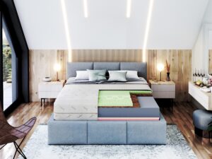 miniaturka Piankowy Materac AJRIN Visco Lateks Kokos H3 H4