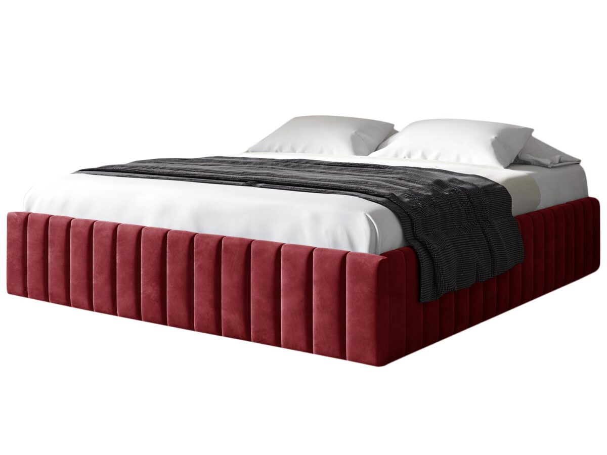 Przytulne Łóżko TRUSKAWKA Tapicerowane