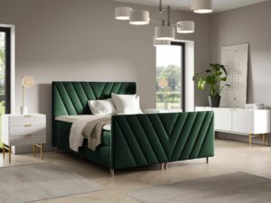 miniaturka Łóżko Aveline Plus z Dekoracyjnym Zagłówkiem