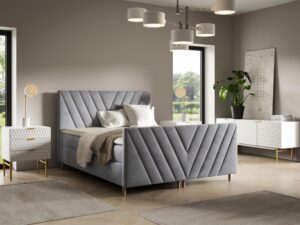 miniaturka Łóżko Aveline Plus z Dekoracyjnym Zagłówkiem