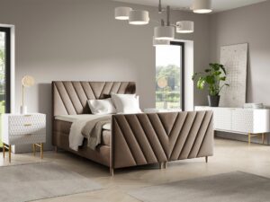 miniaturka Łóżko Aveline Plus z Dekoracyjnym Zagłówkiem