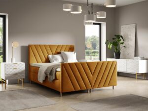 miniaturka Łóżko Aveline Plus z Dekoracyjnym Zagłówkiem