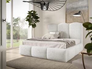 miniaturka Łóżko JOWISZ Tapicerowane z Pojemnikiem na Pościel