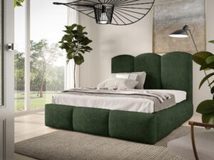 miniaturka Łóżko JOWISZ Tapicerowane z Pojemnikiem na Pościel