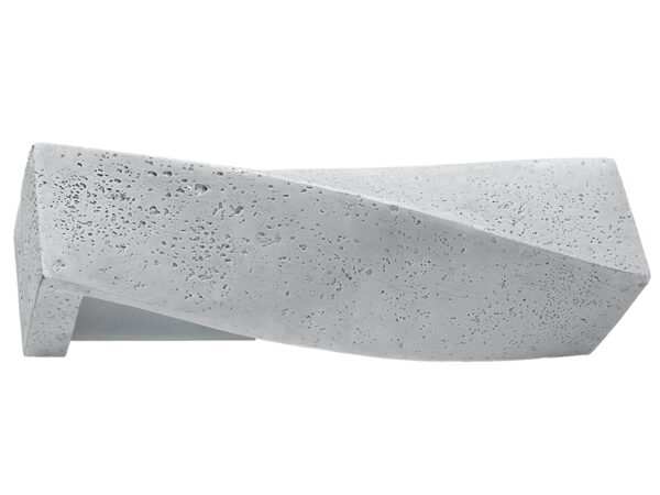 Kinkiet betonowy LED w kształcie fali, styl industrialny