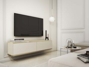 miniaturka Szafka RTV Teyser z Złotymi Listwami Elegancja