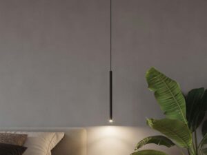 miniaturka Biała Lampa z stalowej serii PERSEO 1