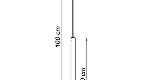 miniaturka Biała Lampa z stalowej serii PERSEO 1