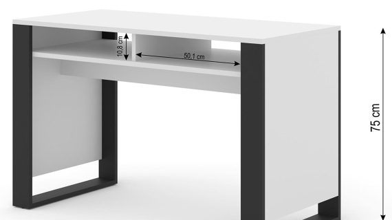 miniaturka Biurko Takoz Praktyczne z Dwoma Półkami