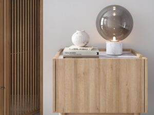 miniaturka Stolik Nocny Baro z Marmurowym Blatem