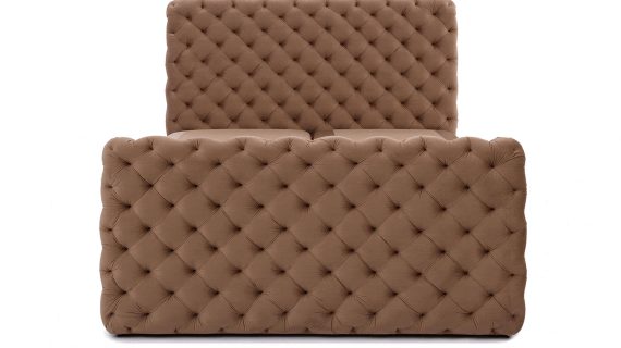 miniaturka Kontynentalne Łóżko FASCINO w Stylu Chesterfield