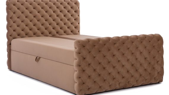 Kontynentalne Łóżko FASCINO w Stylu Chesterfield