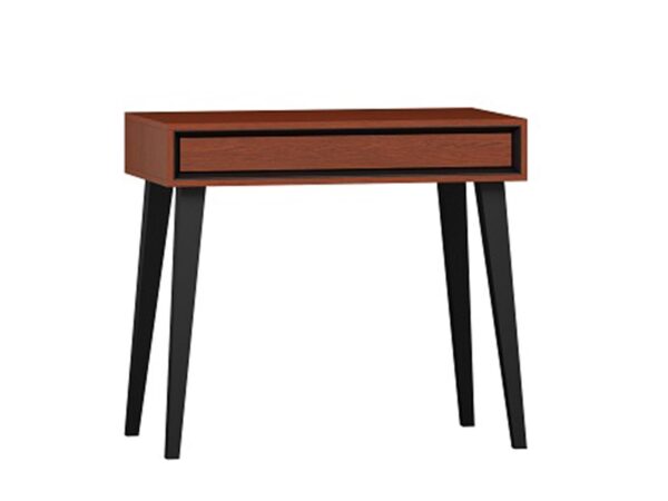 Nowoczesna konsola z czarnymi nogami i jedną szufladą