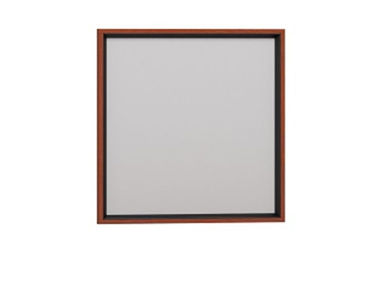 Lustro ścienne w prostej drewnianej ramie